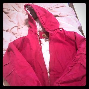 Misses hot pink heavy coat